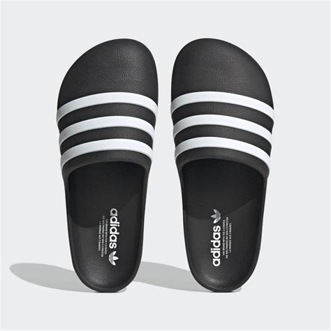 adidas slide zwart|Black Slides .